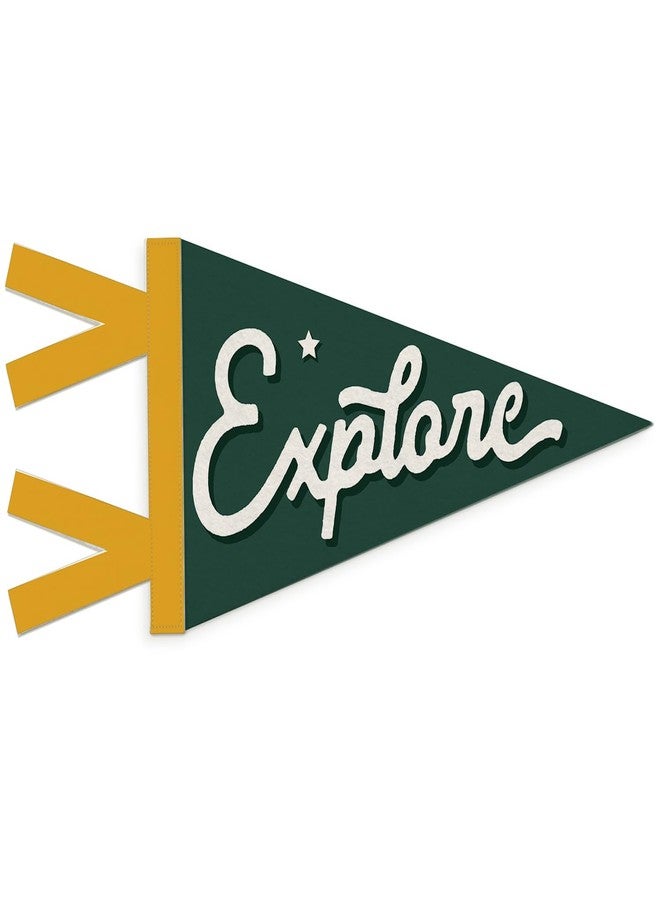 SJDFCSA Boys Room Decor, Adventure Nursery Wall Hanging Pennant Flag Banner, Retro Green Explore Wall Decorations for Kids Boys Toddler Nursery Room Bedroom Playroom Decor - Image 1